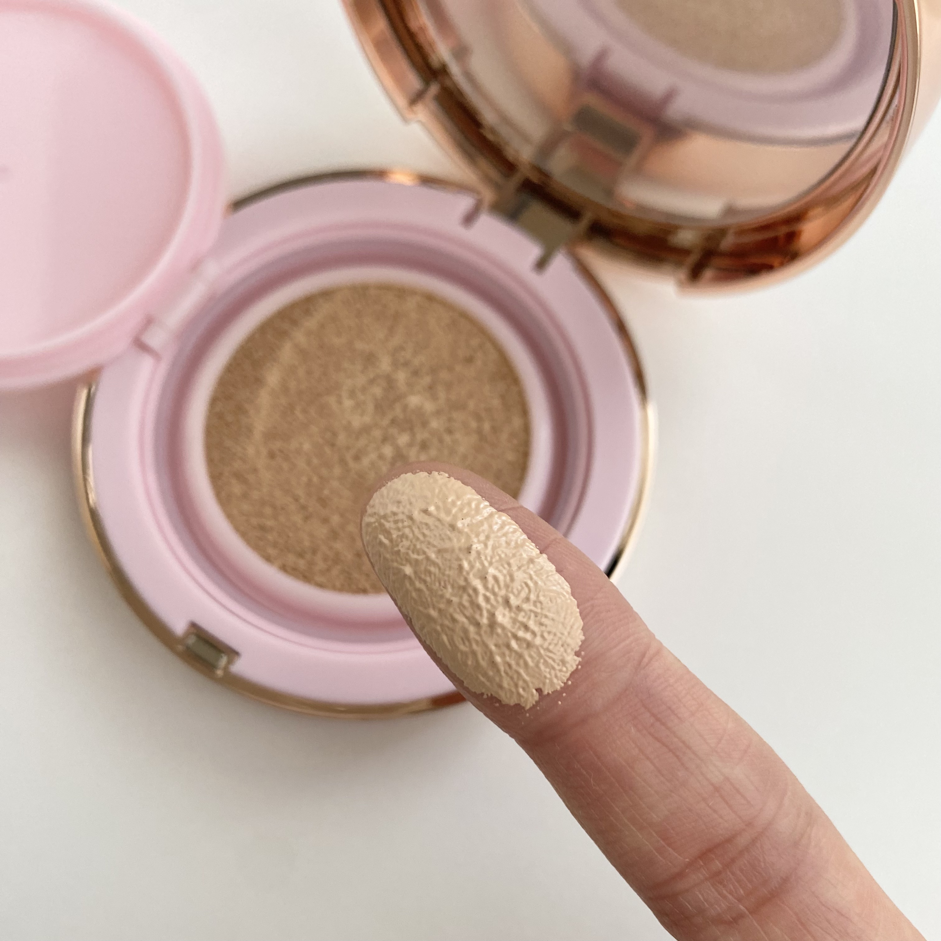 ピンクティーツリーカバーアップグロウクッション/APLIN/クッションファンデーションを使ったクチコミ（3枚目）