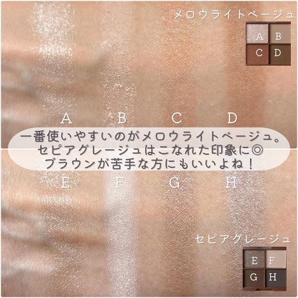 CHEER me COLOR アイシャドウ/セリア/アイシャドウパレットを使ったクチコミ(7枚目)