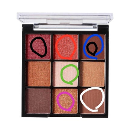 UR GLAM BLOOMING EYE COLOR PALETTE/U R GLAM/アイシャドウパレットを使ったクチコミ(3枚目)