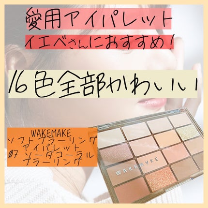 ソフトブラーリングアイパレット/wakemake/アイシャドウパレットを使ったクチコミ(1枚目)