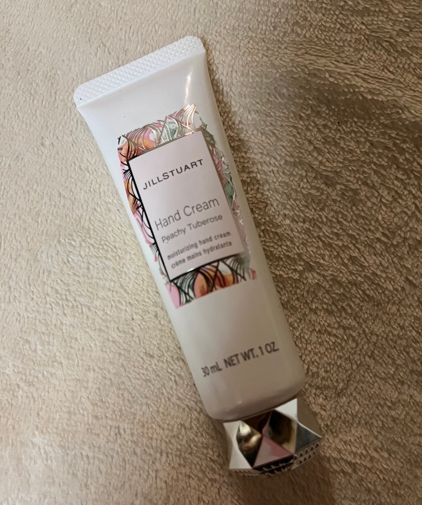 ハンドクリーム ピーチーチュベローズ/JILL STUART/ハンドクリームを使ったクチコミ(1枚目)