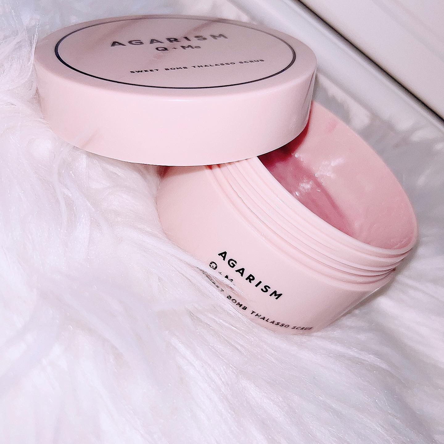 Q+Me スウィート ボム タラソ スクラブ/AGARISM/バストケア・ヒップケアを使ったクチコミ（1枚目）