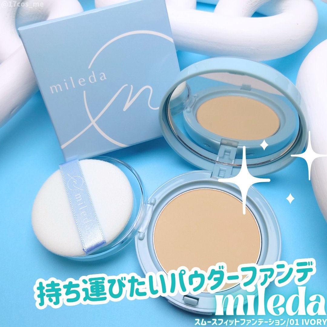 スムースフィットファンデーション/mileda/パウダーファンデーションを使ったクチコミ(1枚目)