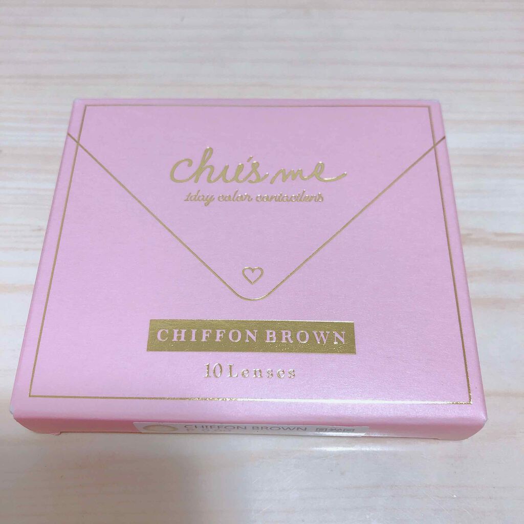 Chu's me 1day シフォンブラウン/Chu's me/ワンデー（１DAY）カラコンを使ったクチコミ（1枚目）