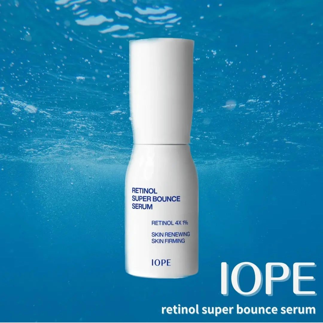 【（IOPE）レチノール スーパーバウンス セラム】

商品の特徴☟
✳︎肌に優しいのにしっかり効果が出る🦋
✳︎７日で実感できる効果🕺
✳︎刺激テスト済で敏感肌にも優しい🥰

肌質☟
乾燥肌

テクスチャ☟
ベタつきが無くクリームよ