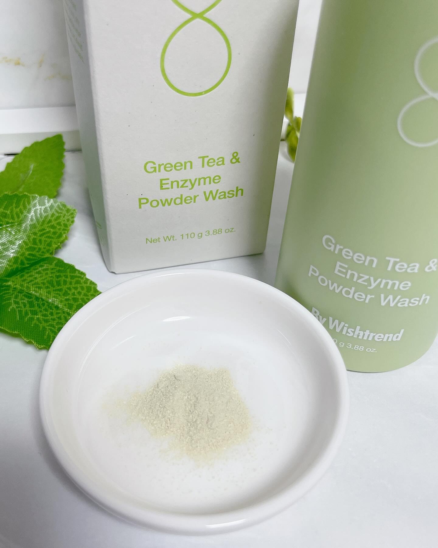 グリーンティー&エンザイムパウダーウォッシュ/By Wishtrend/洗顔パウダーを使ったクチコミ（3枚目）