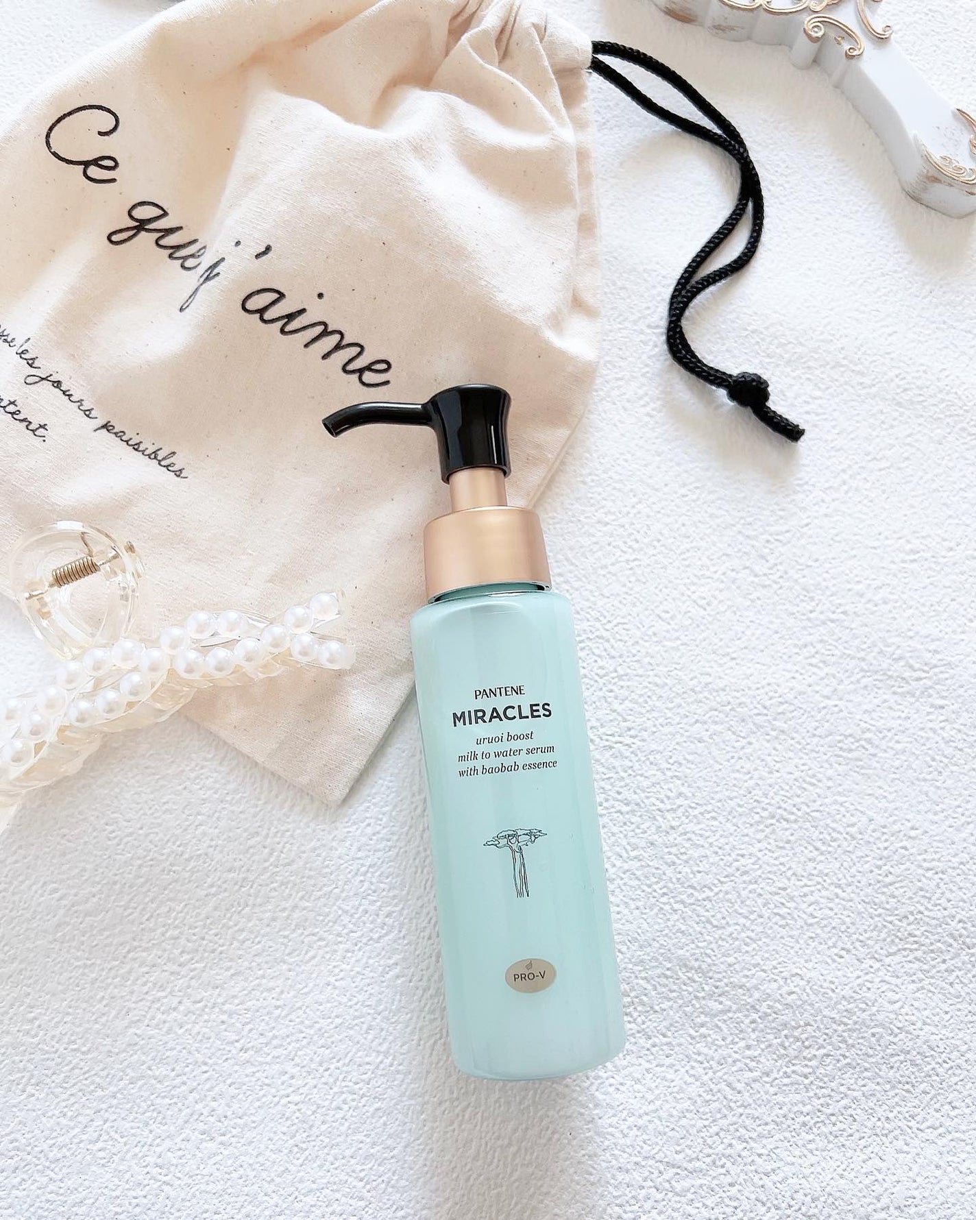 ミラクルズ うるおいブーストミルクウォーターセラム/パンテーン/アウトバストリートメントを使ったクチコミ(1枚目)