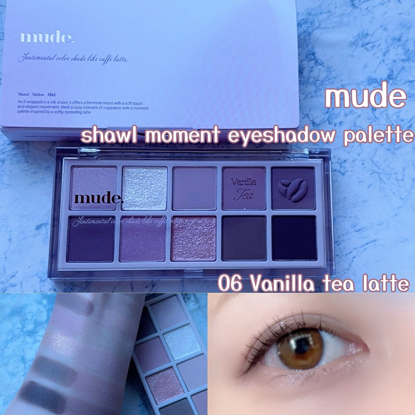 MDショールモーメント アイシャドウパレット/mude/アイシャドウパレットを使ったクチコミ(1枚目)