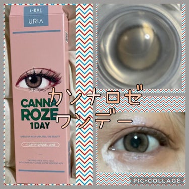 CANNA ROSE DAILY/i-DOL/カラーコンタクトレンズを使ったクチコミ（1枚目）