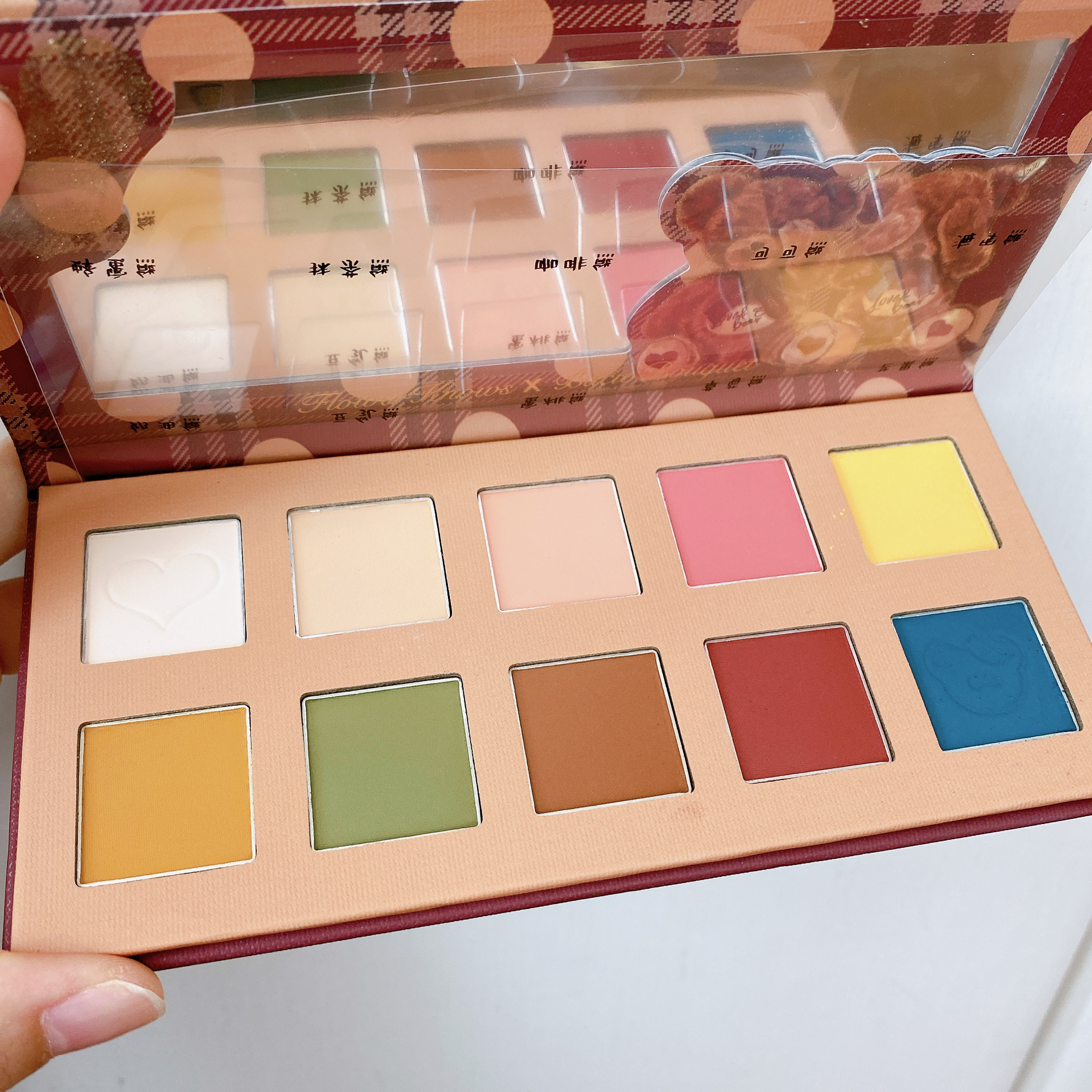 Love Bear 10色アイシャドウパレット/FlowerKnows/アイシャドウパレットを使ったクチコミ（3枚目）