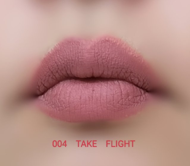 レブロン カラーステイ マット ライト クレヨン 004 テイク フライト/REVLON/口紅を使ったクチコミ（3枚目）