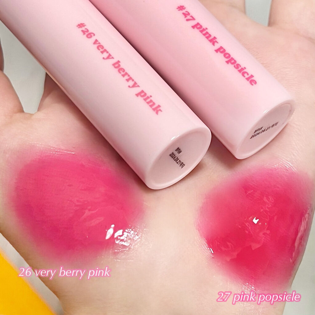 ジューシーラスティングティント/rom&nd/リップティントを使ったクチコミ（2枚目）