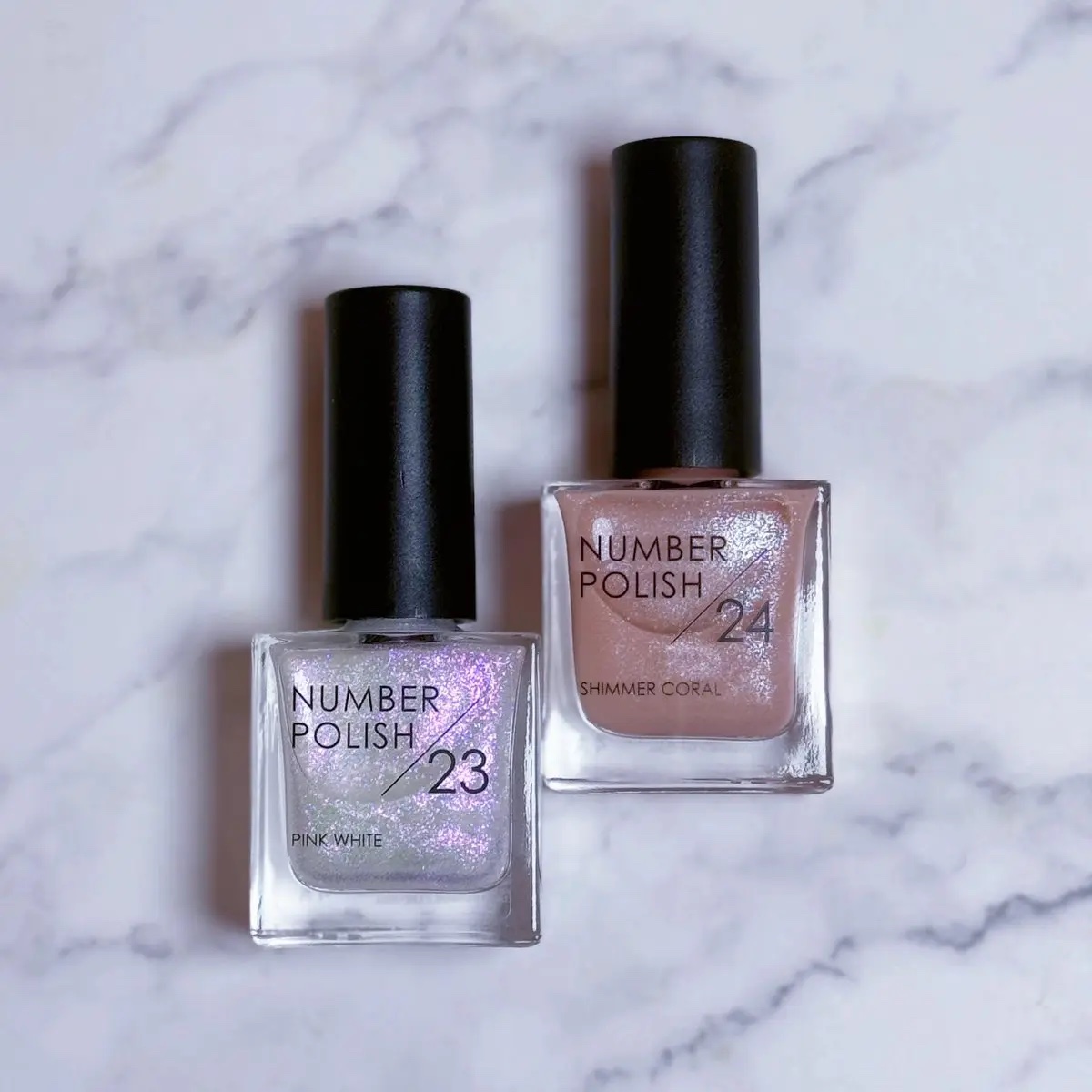 NUMBER POLISH　 24 SHIMMER CORAL/D-UP/マニキュアを使ったクチコミ（2枚目）