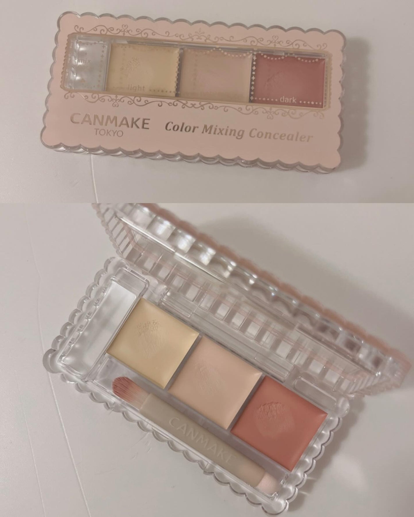 カラーミキシングコンシーラー/キャンメイク/パレットコンシーラーを使ったクチコミ(3枚目)