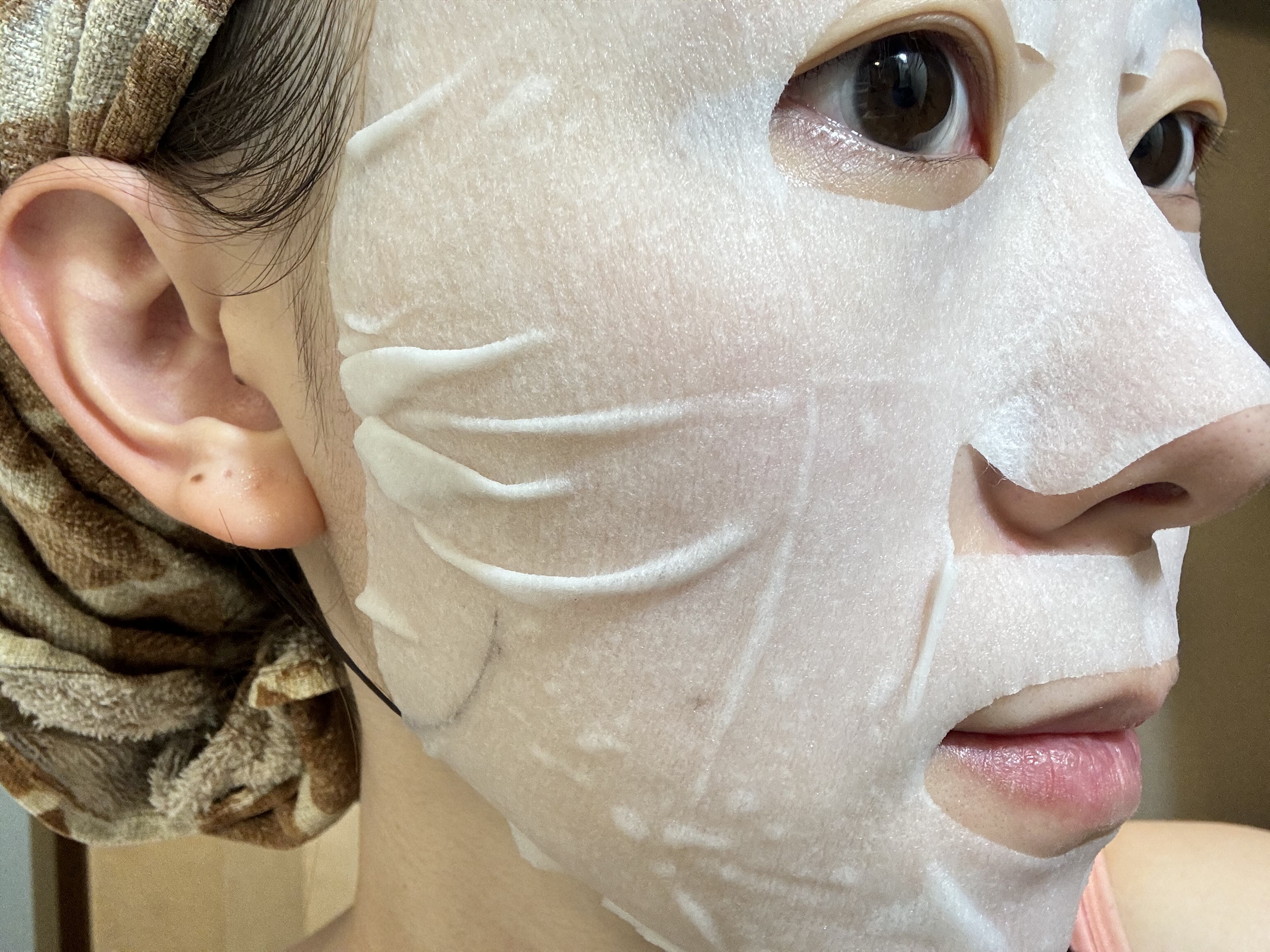 薬用リンクルエッセンスマスク ホワイト/なめらか本舗/シートマスク・パックを使ったクチコミ（3枚目）