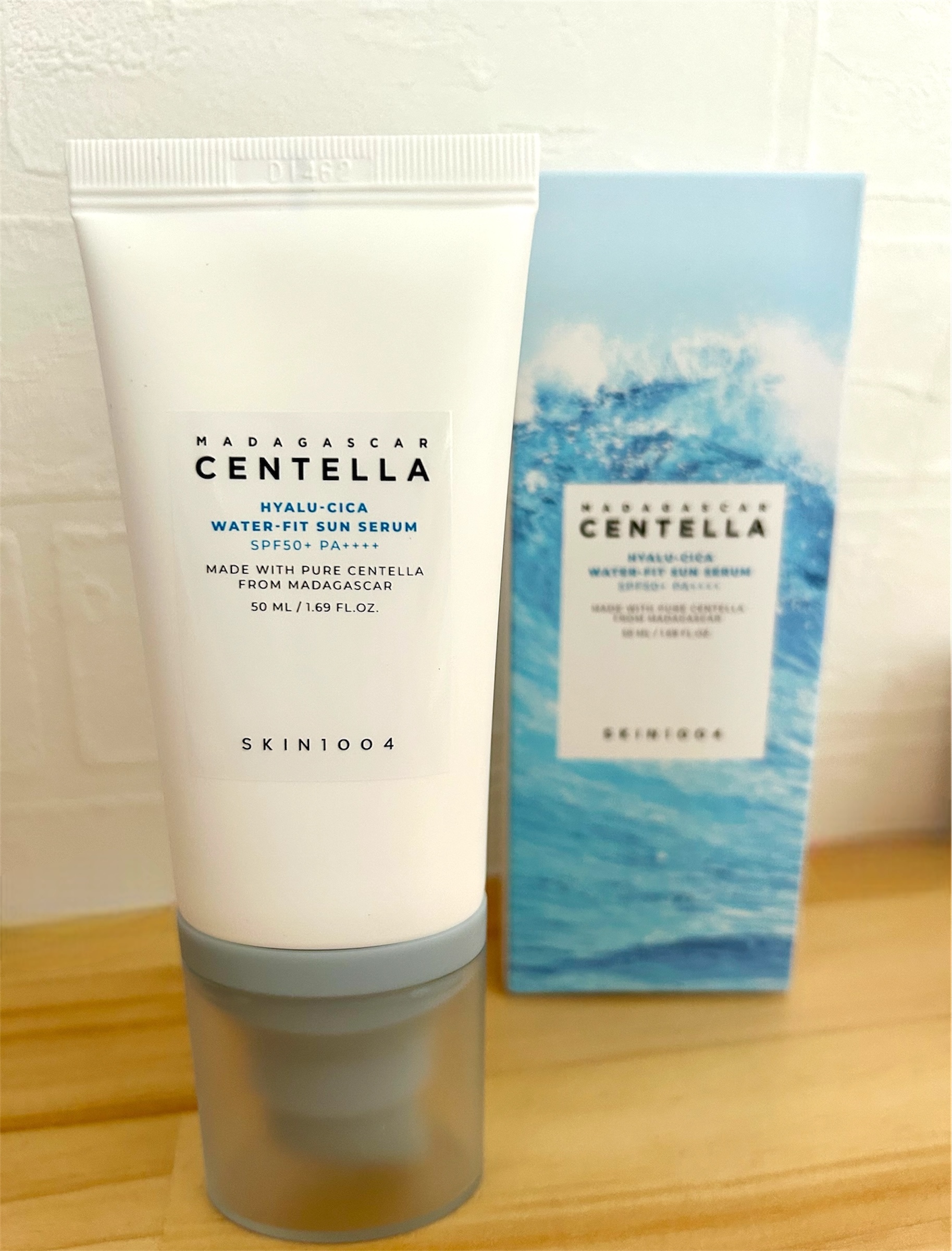 ヒアルーシカ ウォーターフィット サンセラム/SKIN1004/日焼け止めローションを使ったクチコミ（1枚目）