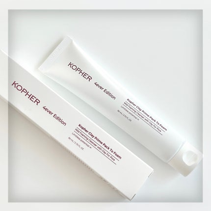 Clay Prime Pack To Foam/KOPHER/洗顔フォームを使ったクチコミ(1枚目)