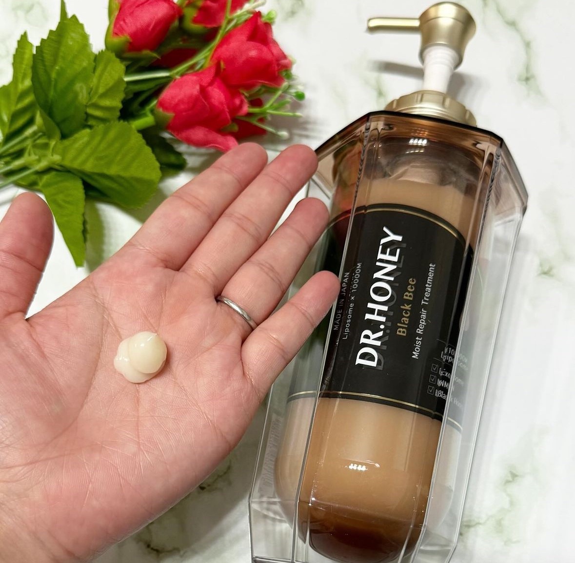 DRハニー ブラックビー モイスト リペア シャンプー/ヘアトリートメント/DR.HONEY/市販シャンプーを使ったクチコミ（3枚目）