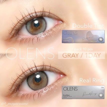 Double Tint 1day/OLENS/カラーコンタクトレンズを使ったクチコミ(1枚目)