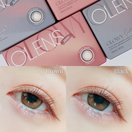 Glowy 1day/OLENS/ワンデー(1DAY)カラコンを使ったクチコミ(2枚目)
