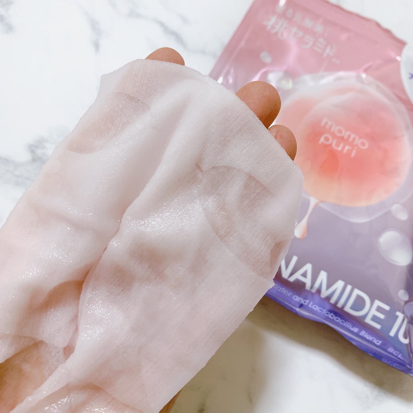 潤いバリアセラムマスク N/ももぷり/シートマスク・パックを使ったクチコミ(3枚目)