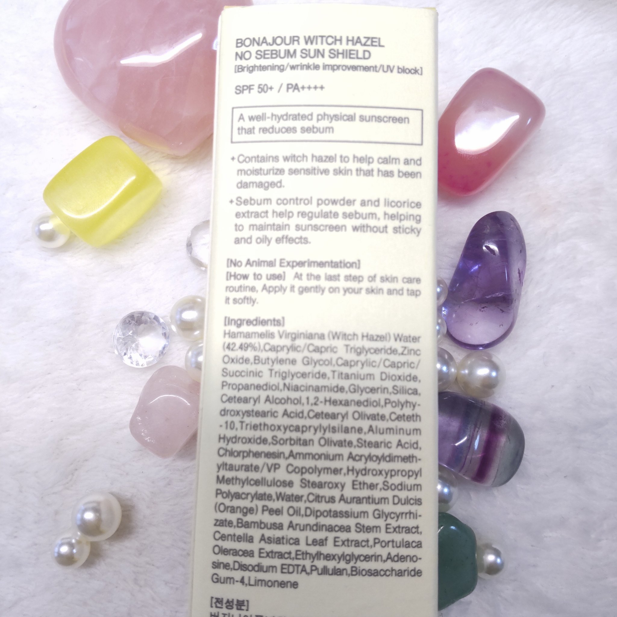 ウィッチハーゼル ノーセバムサンクリーム/Bonajour/日焼け止めクリームを使ったクチコミ（2枚目）