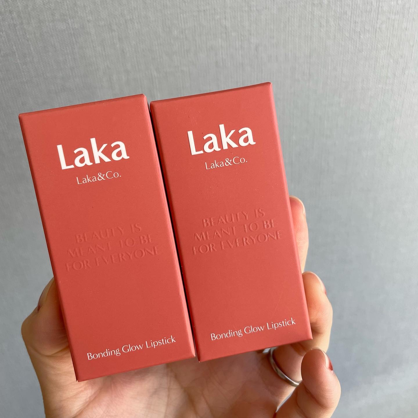 ボンディンググロウリップスティック/Laka/口紅を使ったクチコミ（3枚目）