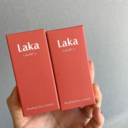 ボンディンググロウリップスティック/Laka/口紅を使ったクチコミ(3枚目)