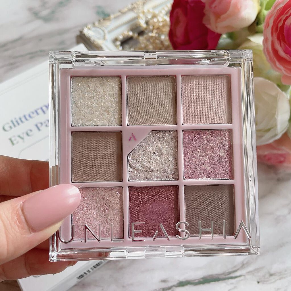 グリッターペディアアイパレット/unleashia/アイシャドウパレットを使ったクチコミ(4枚目)