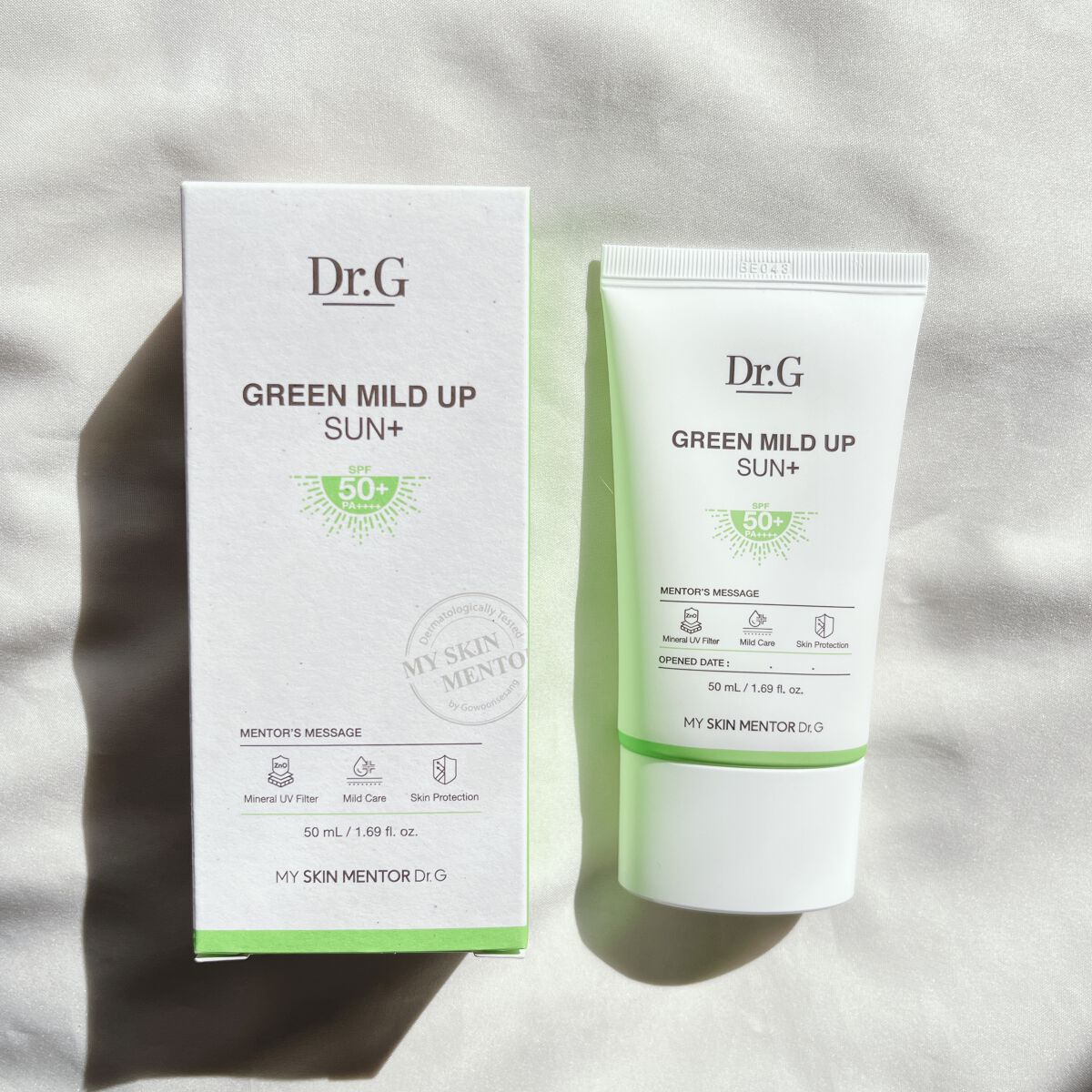 グリーンマイルドアップサンプラス/Dr.G/日焼け止めクリームを使ったクチコミ(2枚目)