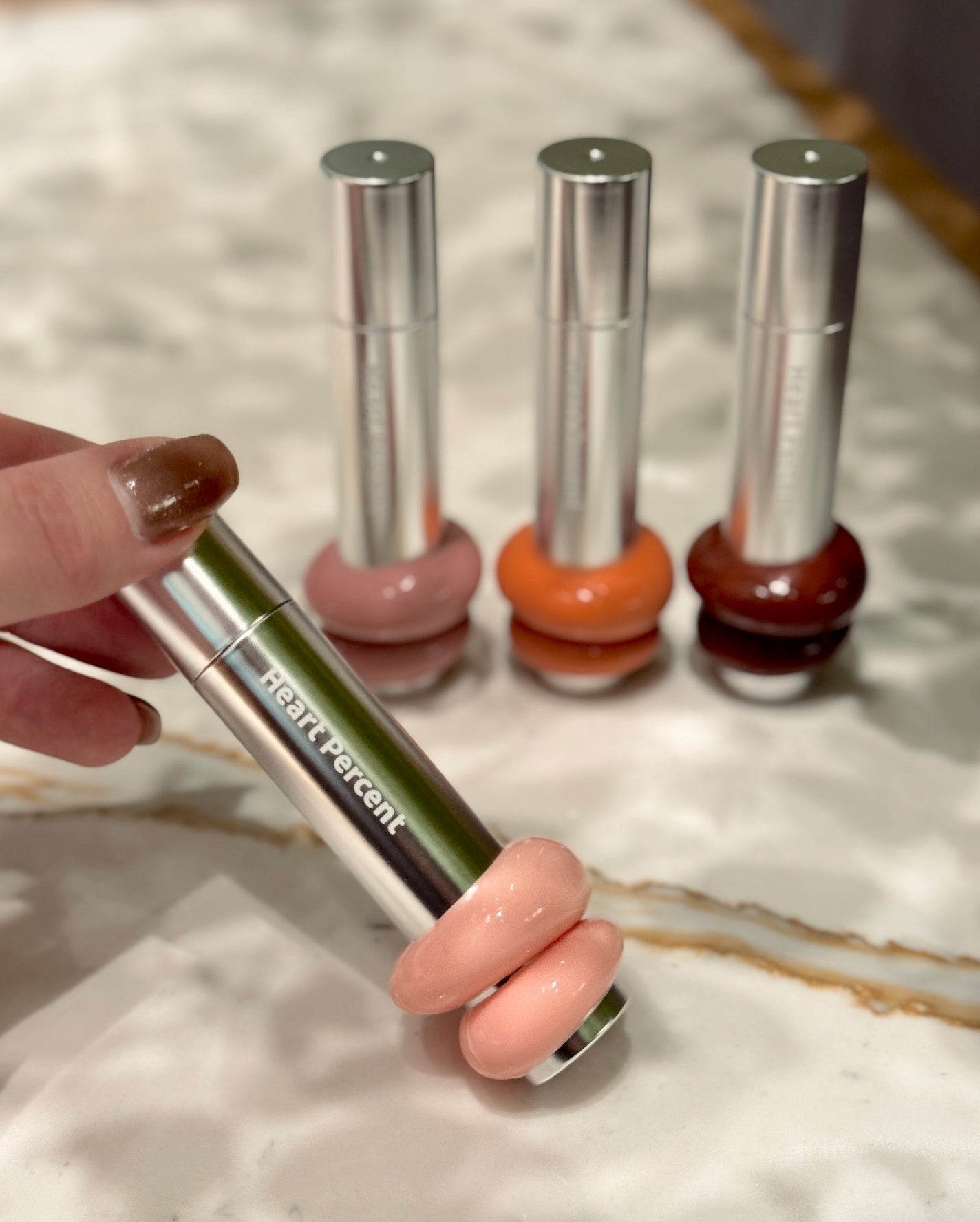 ドットオンムードワンウェイグロイティント/Heart Percent/リップティントを使ったクチコミ(4枚目)