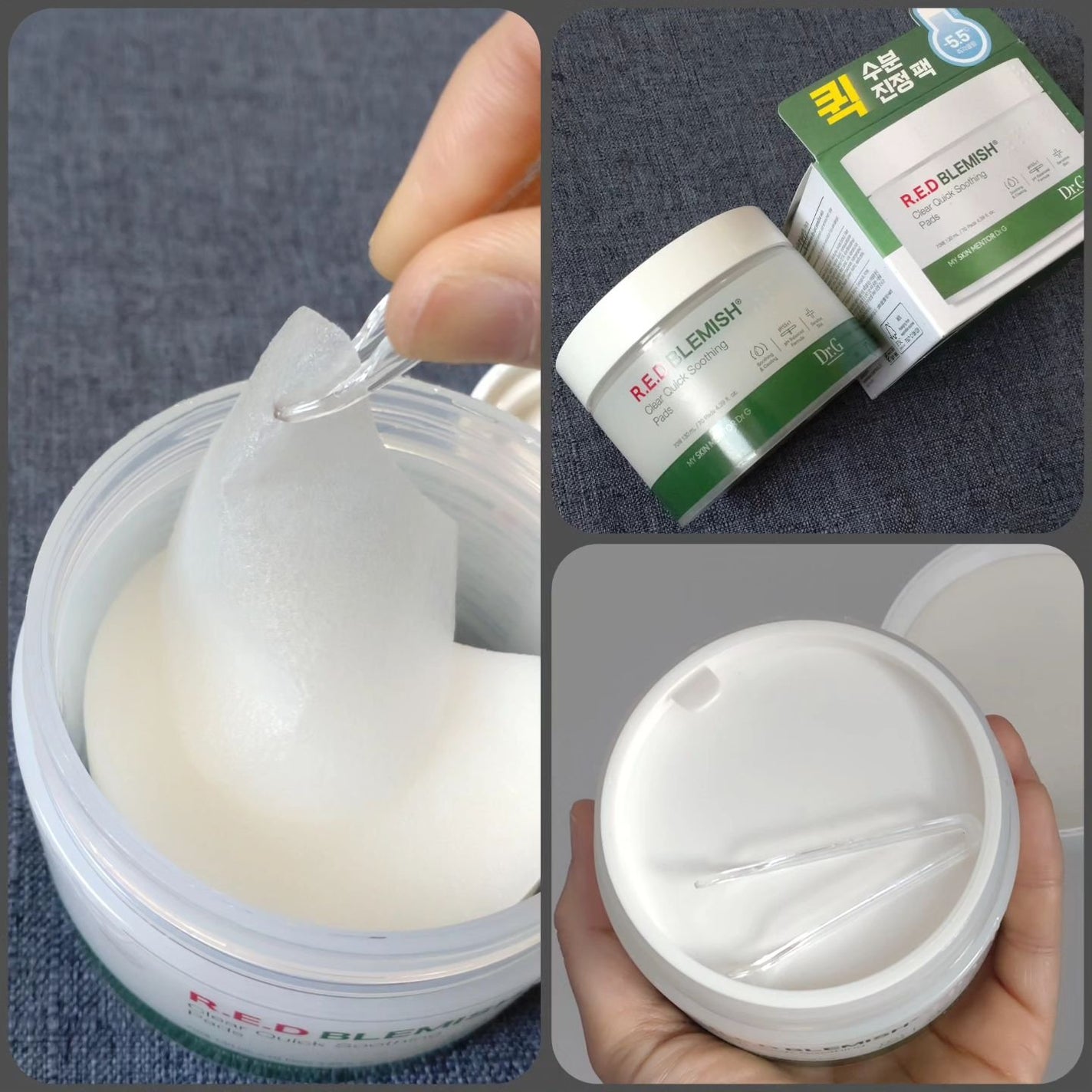 レッドブレミッシュクリアクイックスージングパック/Dr.G/拭き取り化粧水を使ったクチコミ(2枚目)