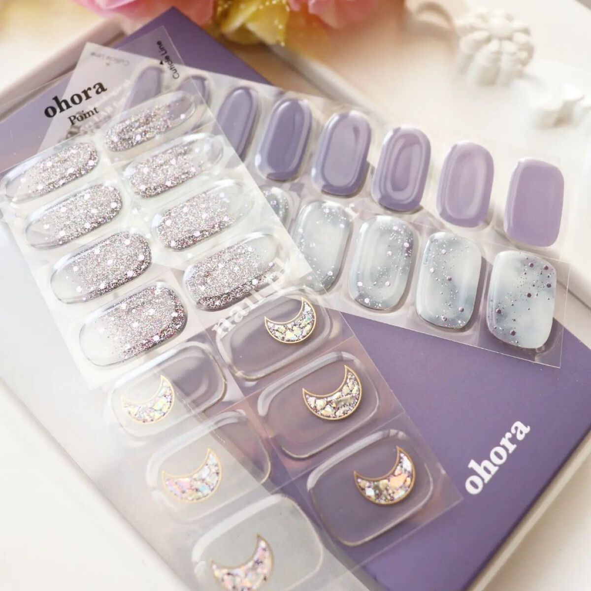 セミキュアジェルネイル（ハンド） ND-224 N Goblin Moon/ohora/ネイルシールを使ったクチコミ（3枚目）