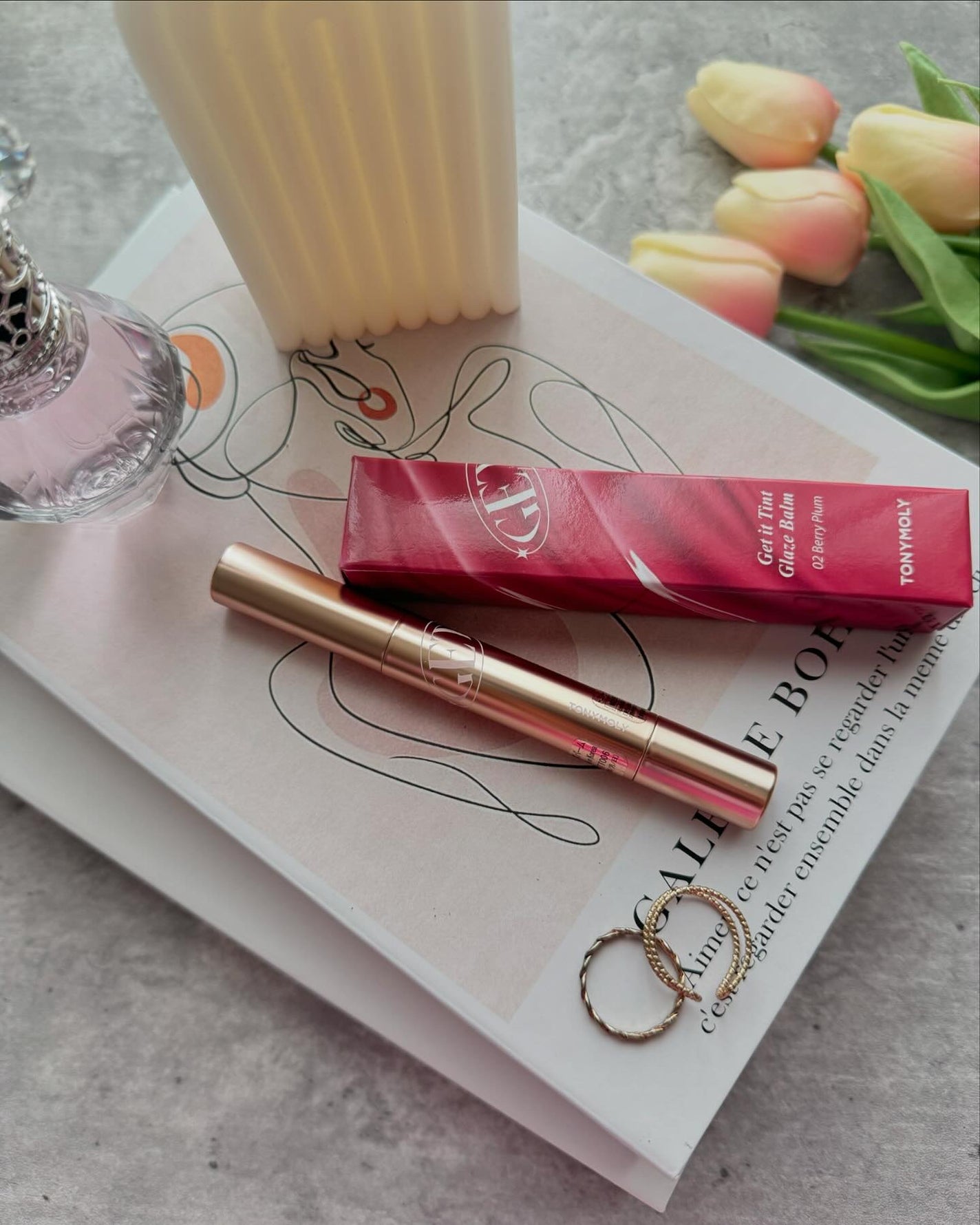 ゲットイットティントグレーズバーム/TONYMOLY/リップティントを使ったクチコミ(5枚目)