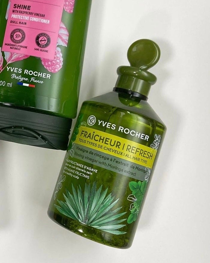 リンシングビネガー ピュアリフレッシュ うるツヤモリンガ /イヴ・ロシェ/洗い流すヘアトリートメントを使ったクチコミ(2枚目)