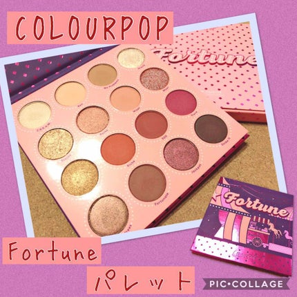 フォーチュンパレット/ColourPop/アイシャドウパレットを使ったクチコミ(1枚目)