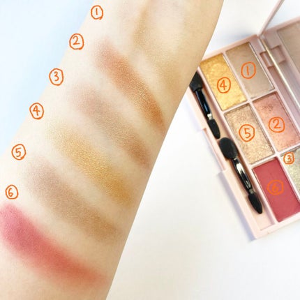 イロアソビ 6色アイパレット/iroasobi/アイシャドウパレットを使ったクチコミ(3枚目)