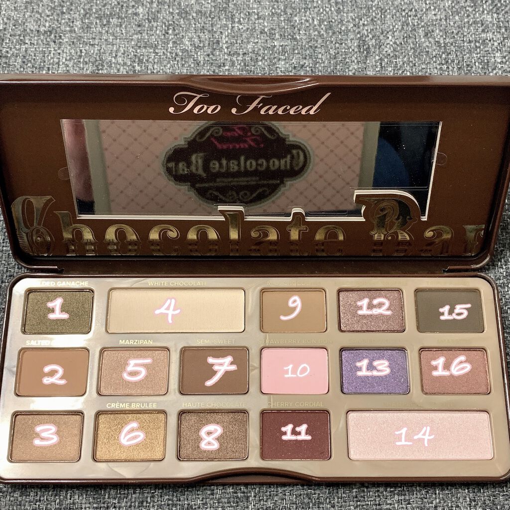チョコレート バー アイシャドウ パレット/Too Faced/アイシャドウパレットを使ったクチコミ（1枚目）