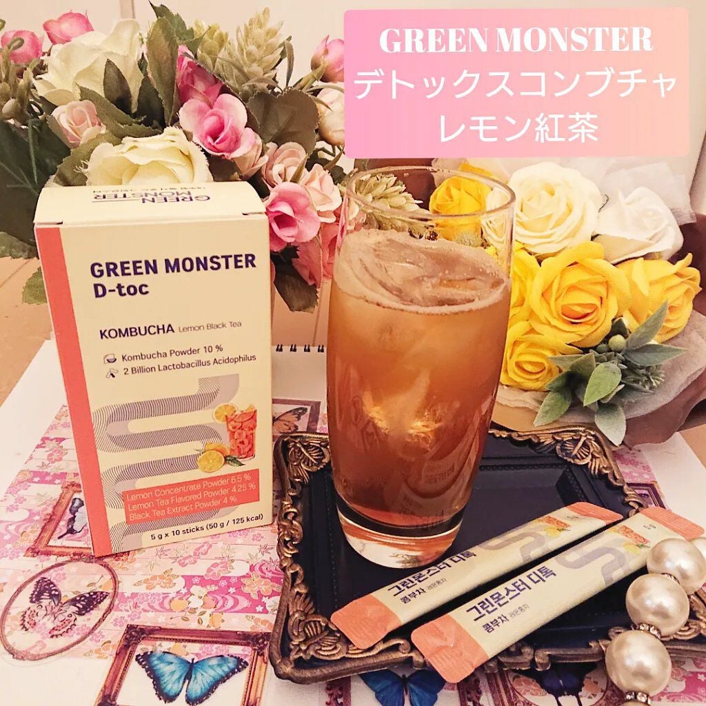 デトックスコンブ茶/グリーンモンスター/コンブチャを使ったクチコミ(1枚目)