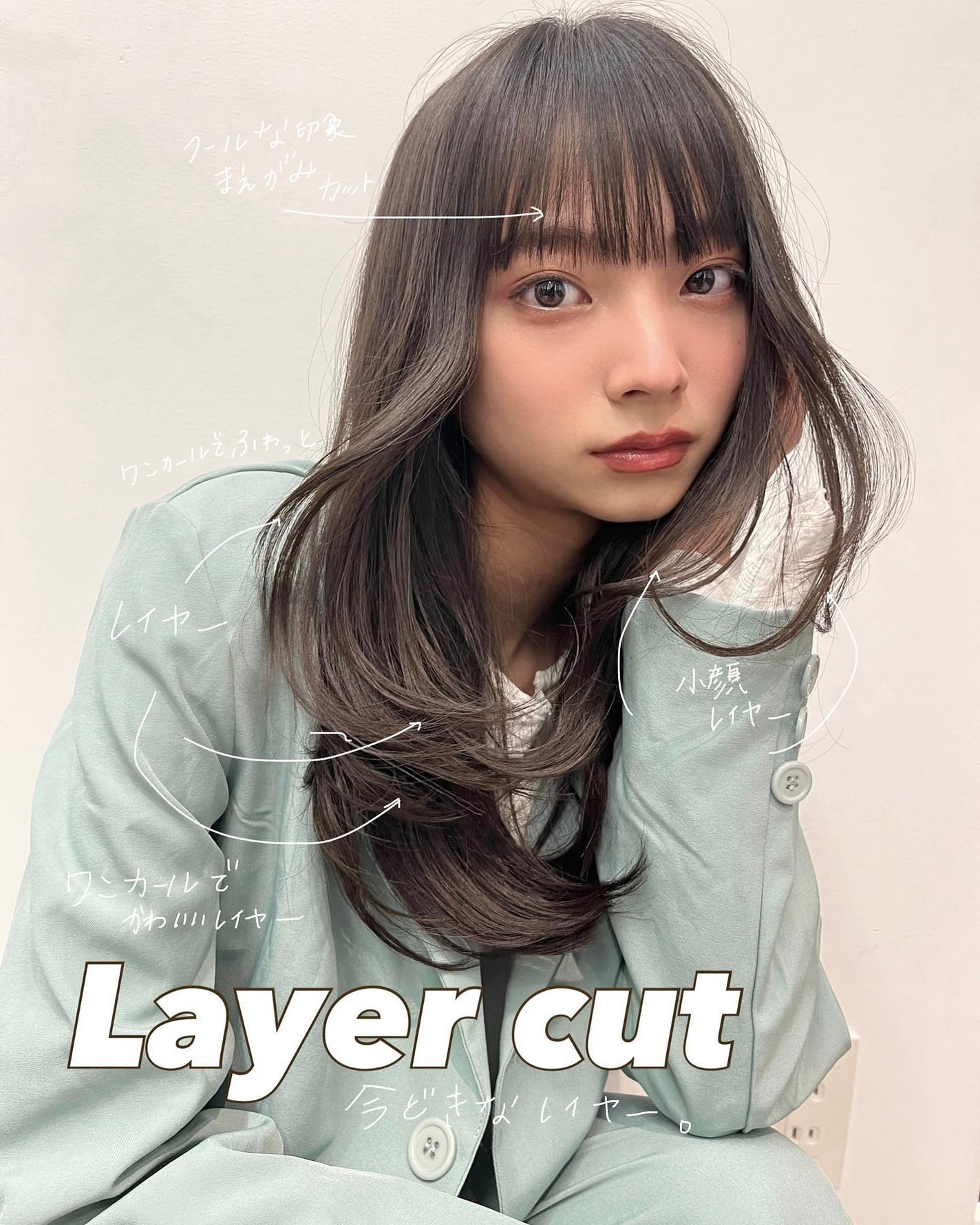 HARUNA on LIPS 「レイヤースタイル🌟🌟..風になびく素敵なレイヤーたっぷりカット..」(1枚目)