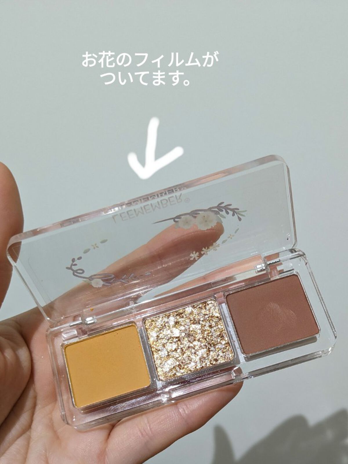 3色フローラアイパレット 02 ムギワラギク/LEEMEMBER/アイシャドウパレットを使ったクチコミ（2枚目）