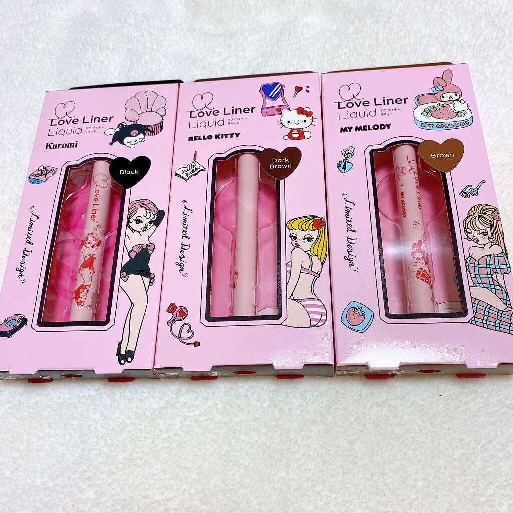 ラブ・ライナー リキッドアイライナーＲ３ ダークブラウン（サンリオキャラクターズ）/ラブ・ライナー/リキッドアイライナーを使ったクチコミ（1枚目）