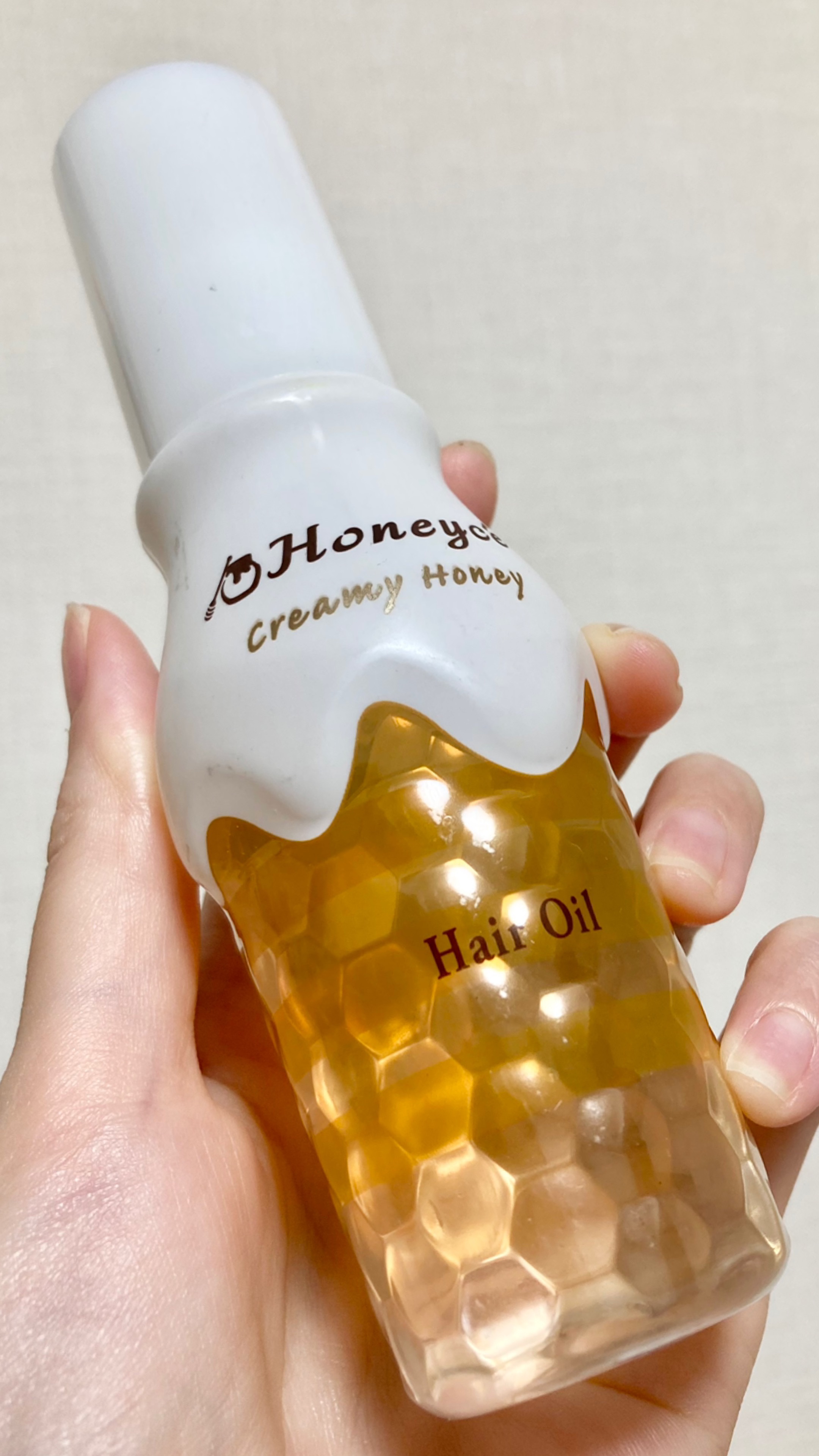 クリーミーハニー ヘアオイル/ハニーチェ/ヘアオイルを使ったクチコミ（1枚目）