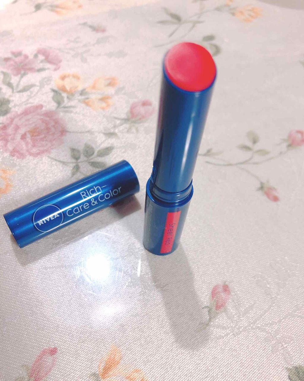 ニベア リッチケア＆カラーリップ/ニベア/リップクリームを使ったクチコミ（1枚目）