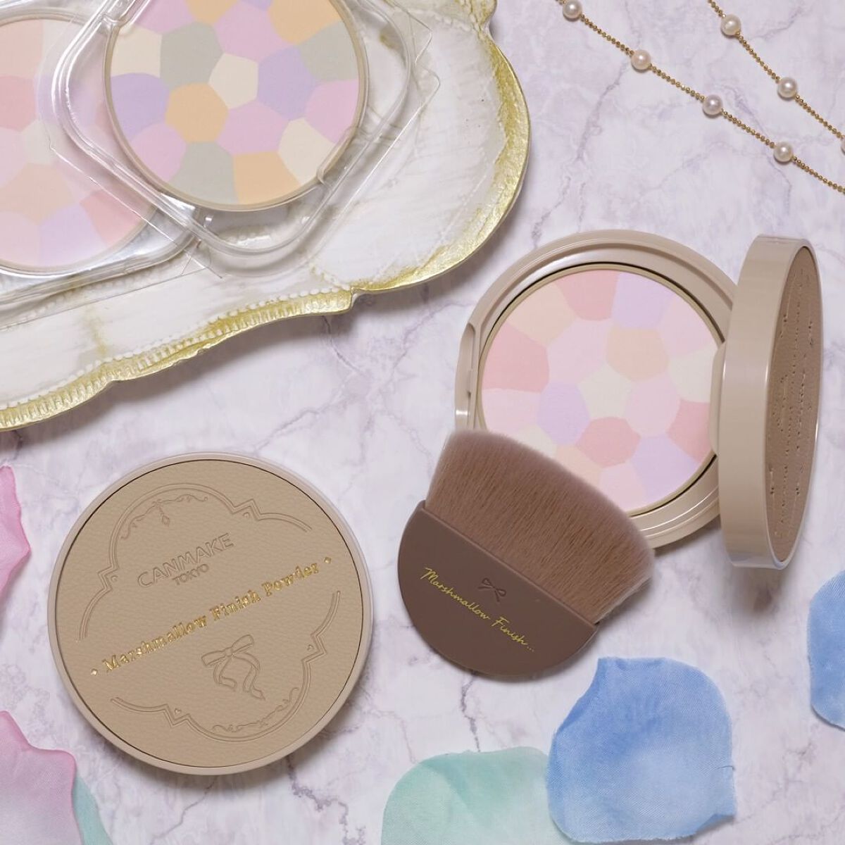 マシュマロフィニッシュパウダーブラシ/キャンメイク/メイクブラシを使ったクチコミ（1枚目）