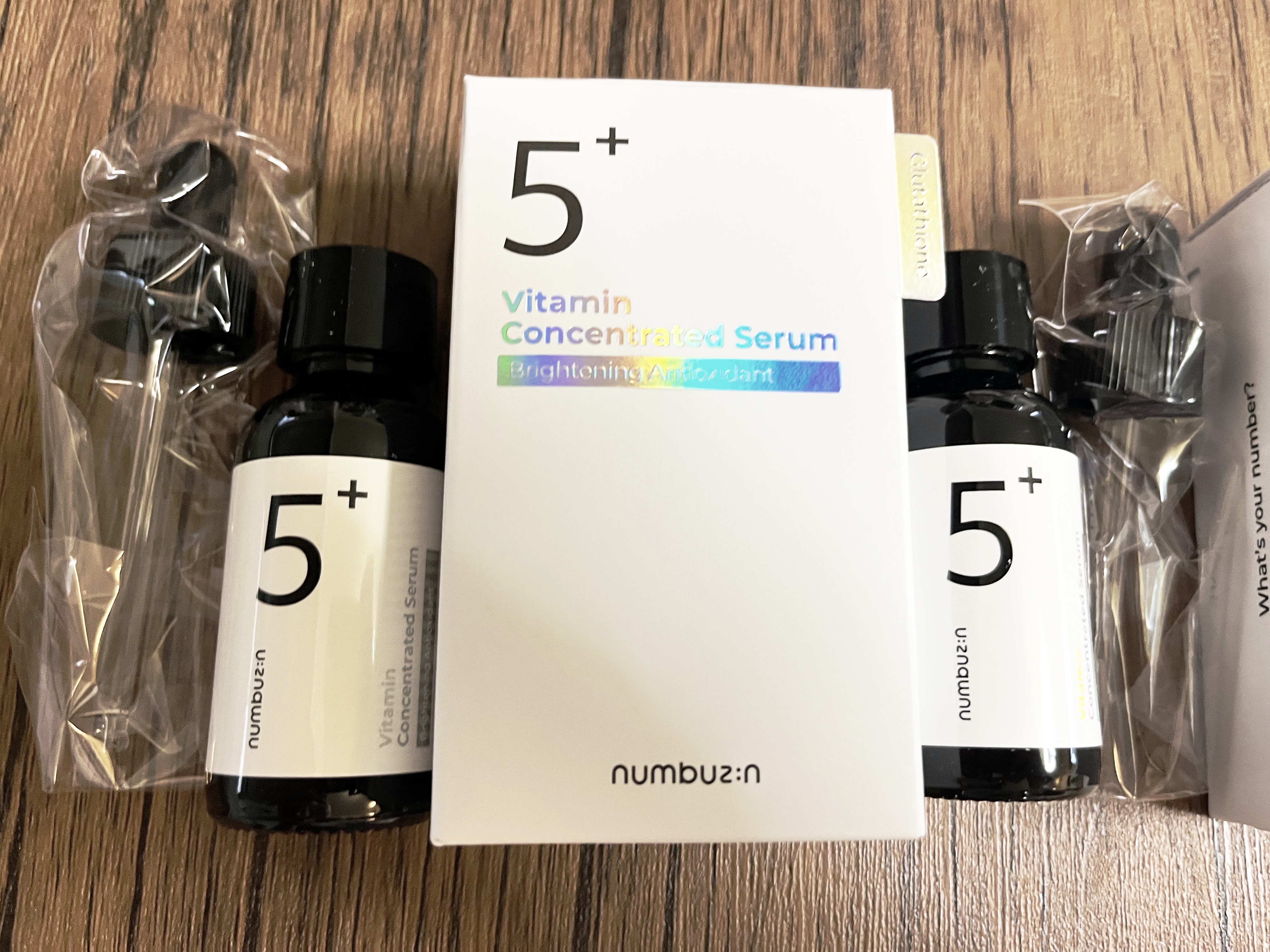 5番 白玉グルタチオンＣ美容液/numbuzin/美容液を使ったクチコミ（2枚目）