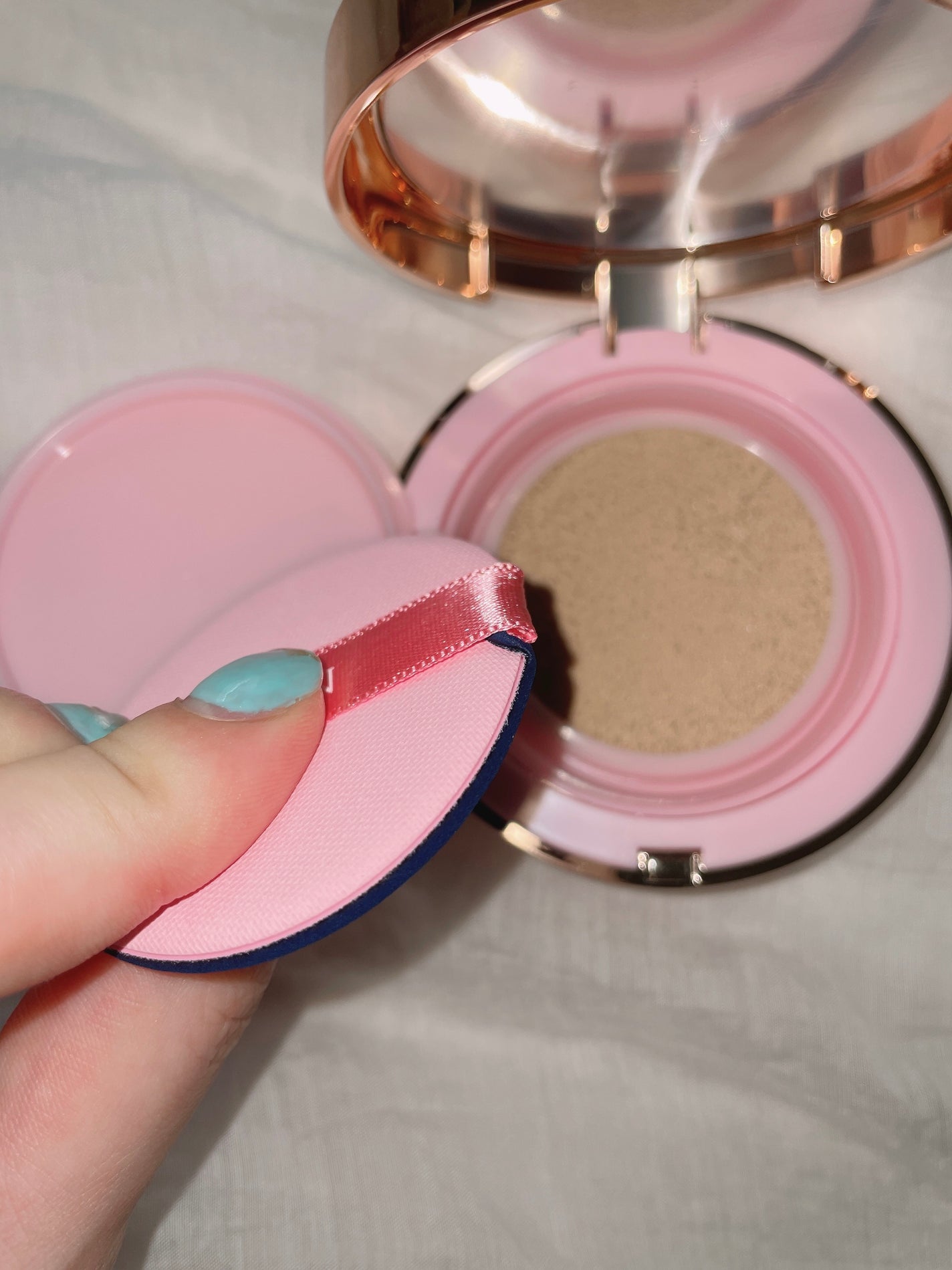 ピンクティーツリーカバークッション/APLIN/クッションファンデーションを使ったクチコミ(5枚目)