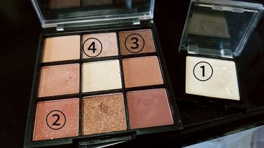 UR GLAM　BLOOMING EYE COLOR PALETTE/U R GLAM/アイシャドウパレットを使ったクチコミ（2枚目）