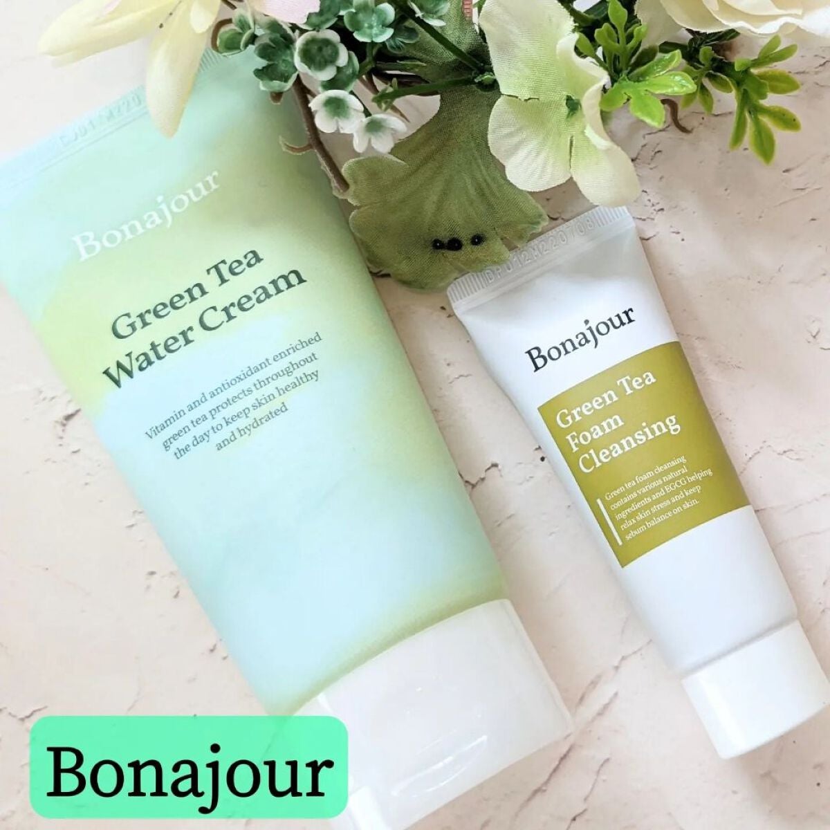 グリーンティーウォーターボム/Bonajour/フェイスクリームを使ったクチコミ(1枚目)