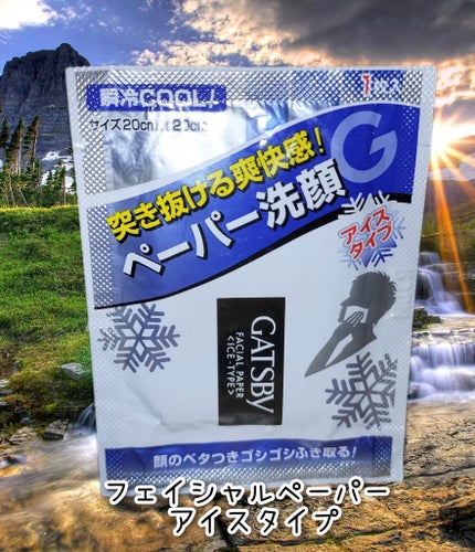 フェイシャルペーパー アイスタイプ/ギャツビー/その他洗顔料を使ったクチコミ(1枚目)